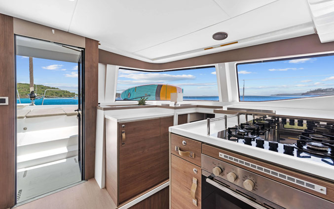 Bali 48' Open Space - Galley - Abaco Yacht Charter