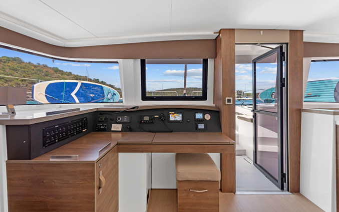 Bali 48' Open Space - Navigation Station - Abaco Yacht Charter