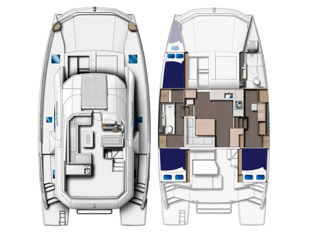 Even Mo Betta Power Yacht Floor Plan - Abaco Bahamas Yacht Charter