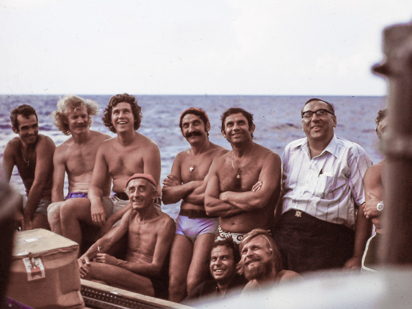 Jacques Cousteau & NASA team aboard Calypso - Abaco Yacht & Charter Services