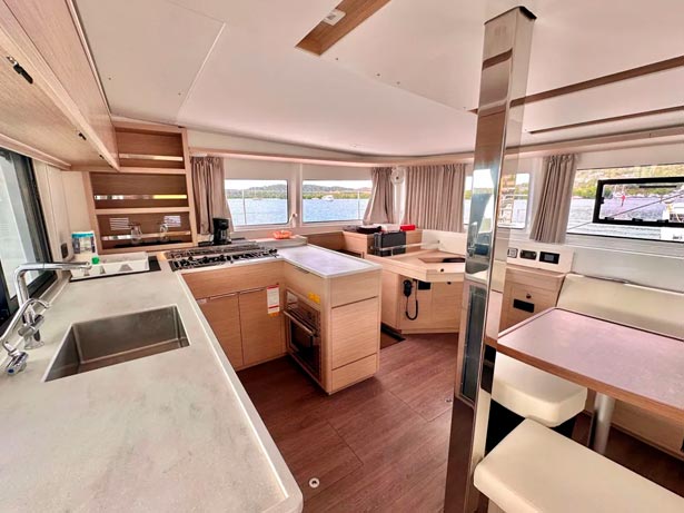 Lagoon Luxury Yacht Catamaran Rentals - Kitchen - Abaco Bahamas