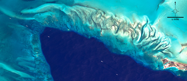 Great Bahama Bank From Space - Abaco Yacht & Charter Services