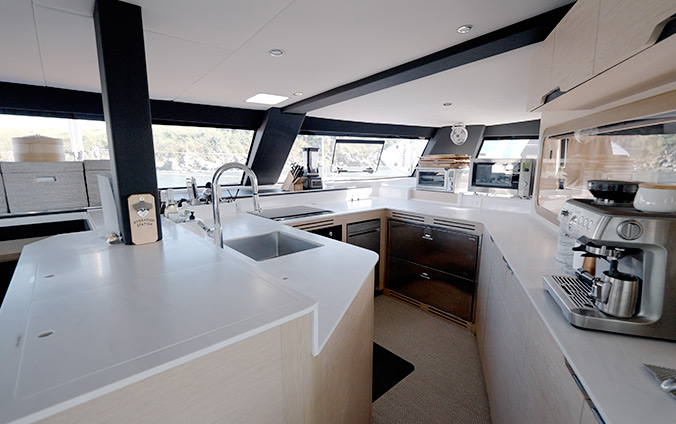 Abaco Bahamas Trimaran Charter Yacht Galley – Abaco Yacht & Charter Services